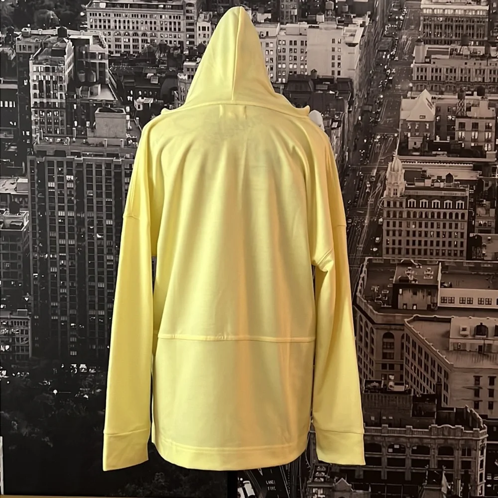 Lightweight V Neck Hoodie w. Front Pockets - Picture 3 of 9
